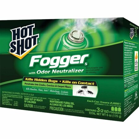 HOT SHOT 2 Oz. Indoor Insect Fogger with Odor Neutralizer, 3PK HG-96180